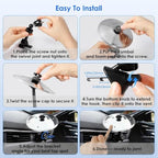 Generic Mini Car Cymbal Air Vent Novelty Drum Accessory
