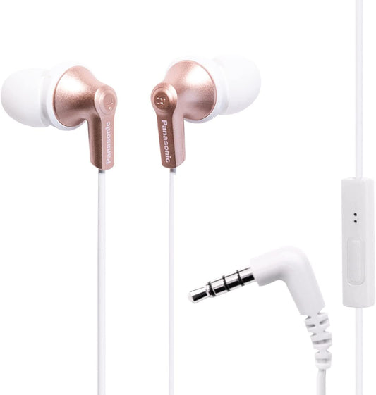 Panasonic RP-TCM125-N ErgoFit Wired Earbuds with Mic