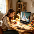 Generic 2K USB Webcam with Privacy Cover and Noise-Reducing Mic