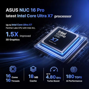 ASUS NUC 16 Pro NUC16GDKX7 Core Ultra X7 AI Mini PC