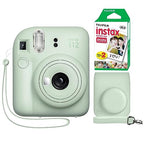 Fujifilm 16806262 Instax Mini 12 Mint Green Camera Bundle