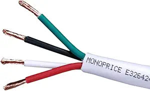 Monoprice 116085 14AWG 4-Conductor CL2 Speaker Wire - 1000ft