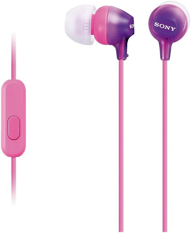 Sony MDR-EX15AP/V Aqua Violet Sealed Inner Ear Headphones — main product image