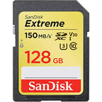 SanDisk Extreme UHS-I U3 SD 128GB Memory Card