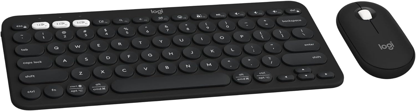 Logitech 920-012415 Pebble 2 Wireless Keyboard and Mouse Combo - Black