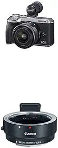 Canon EOS M6 Mark II Kit Silver + Mount Adapter — main product image