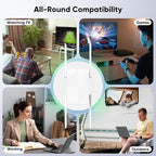 TFBWVD WiFi Range Extender with Ethernet Port and 1-Tap Setup