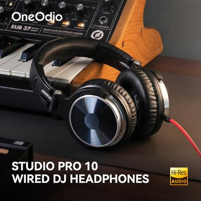 OneOdio Pro-10 Wired Over-Ear Studio Monitor Headphones