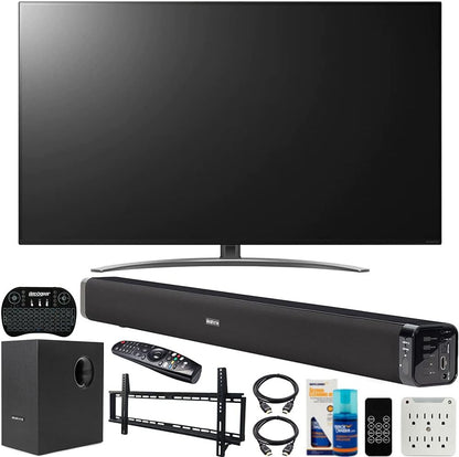 LG E10LG55SM8600 55-Inch 4K NanoCell TV Bundle