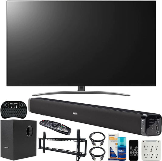 LG E10LG55SM8600 55-Inch 4K NanoCell TV Bundle