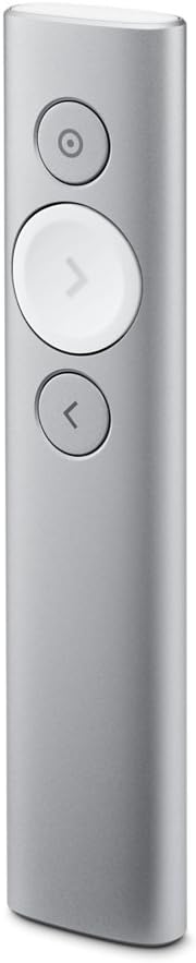 Logitech Spotlight Advanced Presentation Remote Silver Renewed