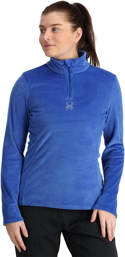 Spyder 38B125310 Women's Shimmer Half Zip Ski Base Layer