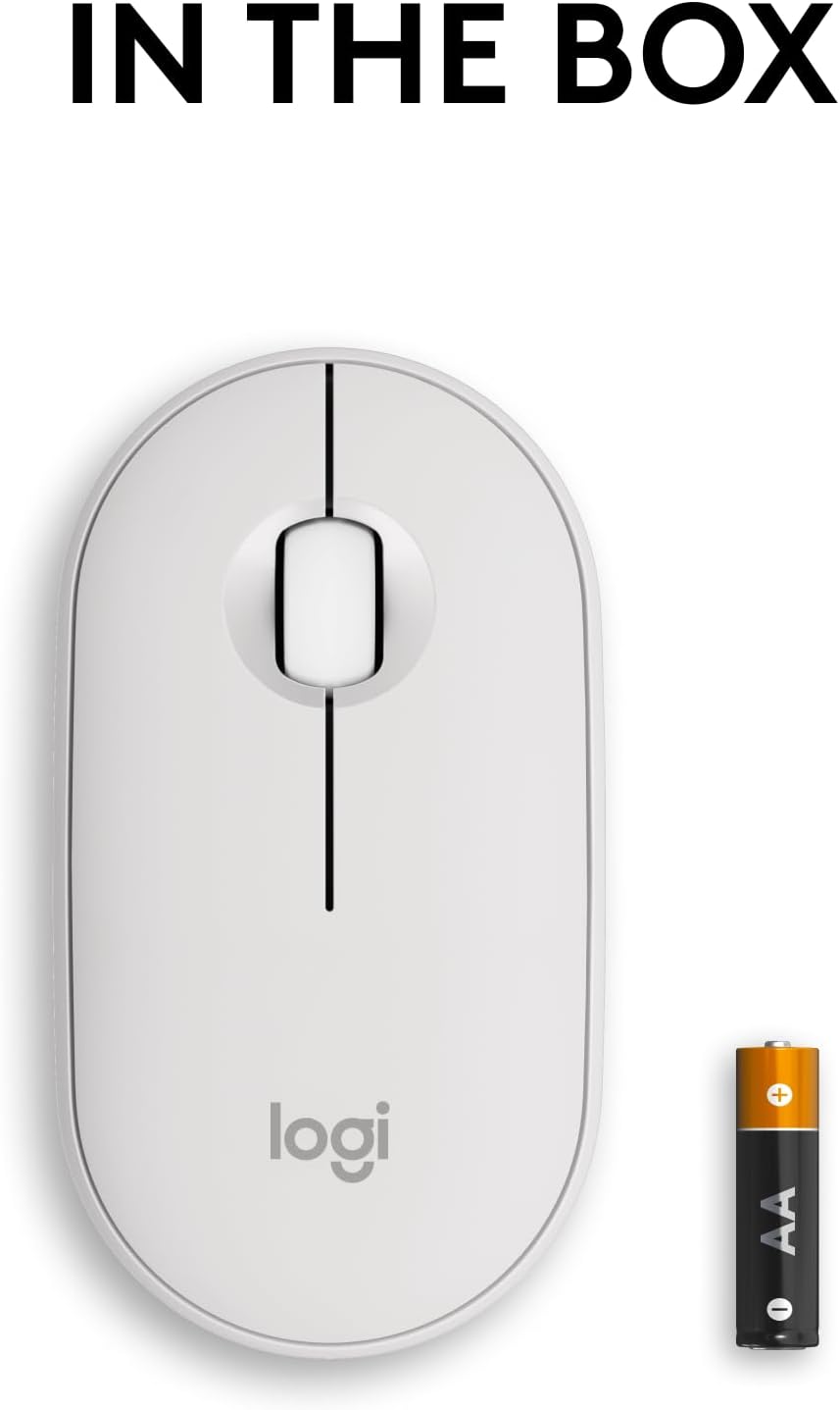 Logitech 910-007022 Pebble Mouse 2 M350s Bluetooth