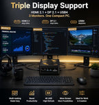 TOPCtec T01 AMD Ryzen AI 9 370 Mini PC Workstation