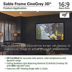 Elite Screens ER110DHD3 CineGrey 3D Ambient Light Projector Screen