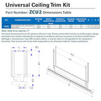 Elite Screens ZCU2 Universal Ceiling Trim Kit Projector Screen