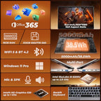 MOONFISH 15.6-Inch Core i5 Laptop with 16GB RAM and 1TB SSD