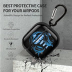 PGRZALRUQS Gaming-Print AirPods 3 Case with Keychain