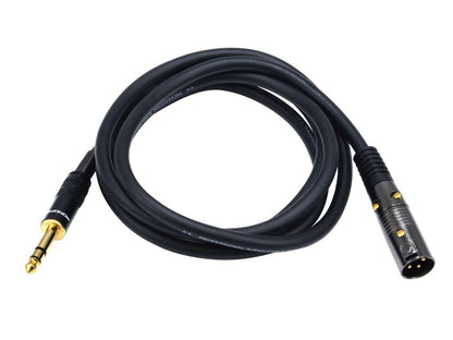 Monoprice 104761 XLR Male to 1/4" TRS Cable 6ft