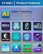 FoMaKo FMK20UH NDI PTZ Camera, Controller and Capture Bundle