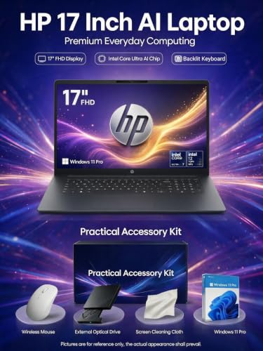 HP 17 Intel Ultra 7 AI Workstation Laptop