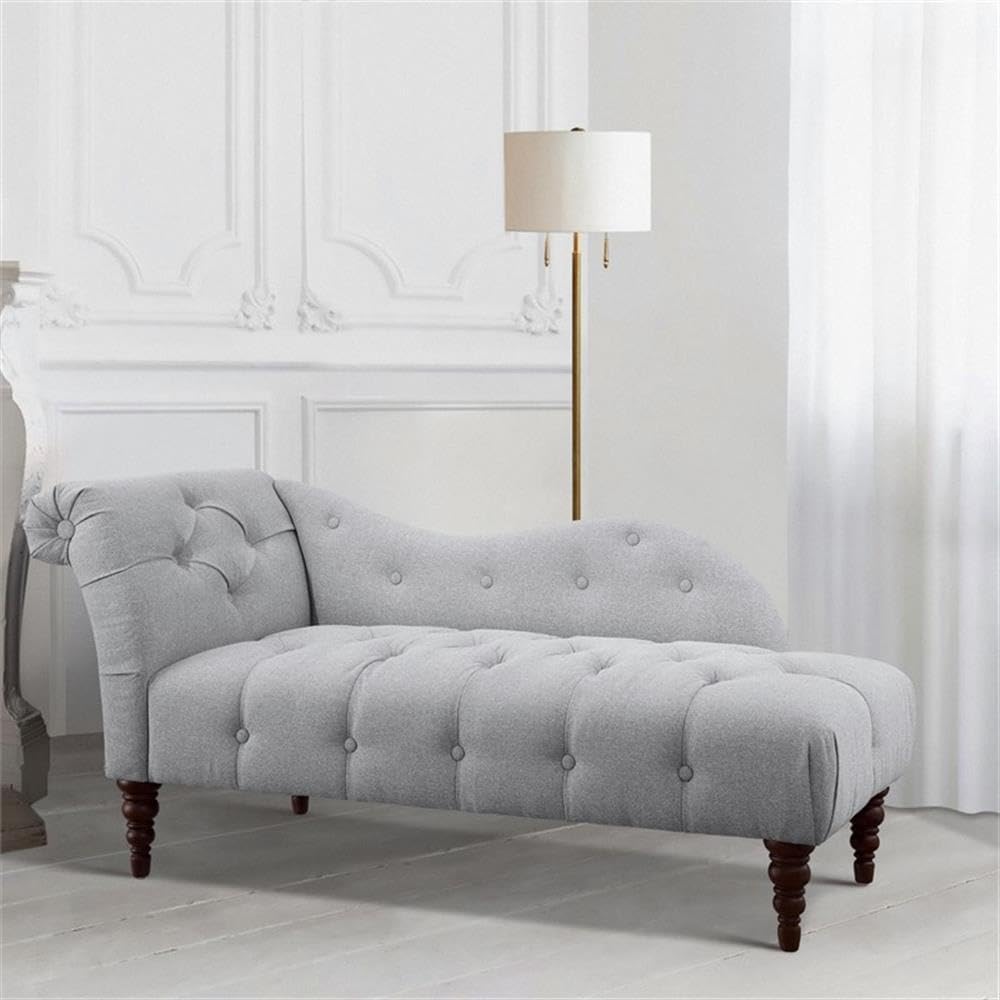Lexicon Blue Hill Traditional Fabric Chaise - Dove Gray