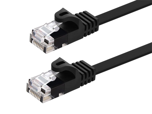 Monoprice 109553 Cat5e Flat Ethernet Cable 25ft Black