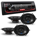 JVC KD-T720BT Bluetooth CD Receiver with Alpine Speakers