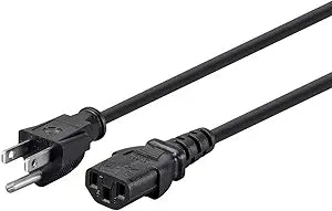 Monoprice 139783 3-Prong Power Cord NEMA 5-15P to IEC 60320 C13
