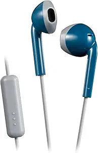 JVC HAF19MAH Retro Earbuds with Mic (Renewed)