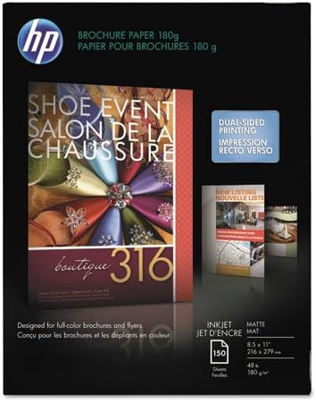 HP CH016A Inkjet Brochure Paper 8.5x11 White — main product image