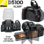 Nikon D5100 DSLR Camera 18-55mm Lens 16GB Kit