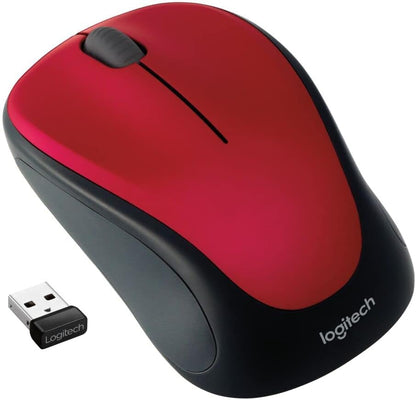 Logitech 910-002893 M317 Wireless Mouse Red USB Receiver