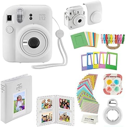 Fujifilm Mini12 Instant Camera Kit Clay White