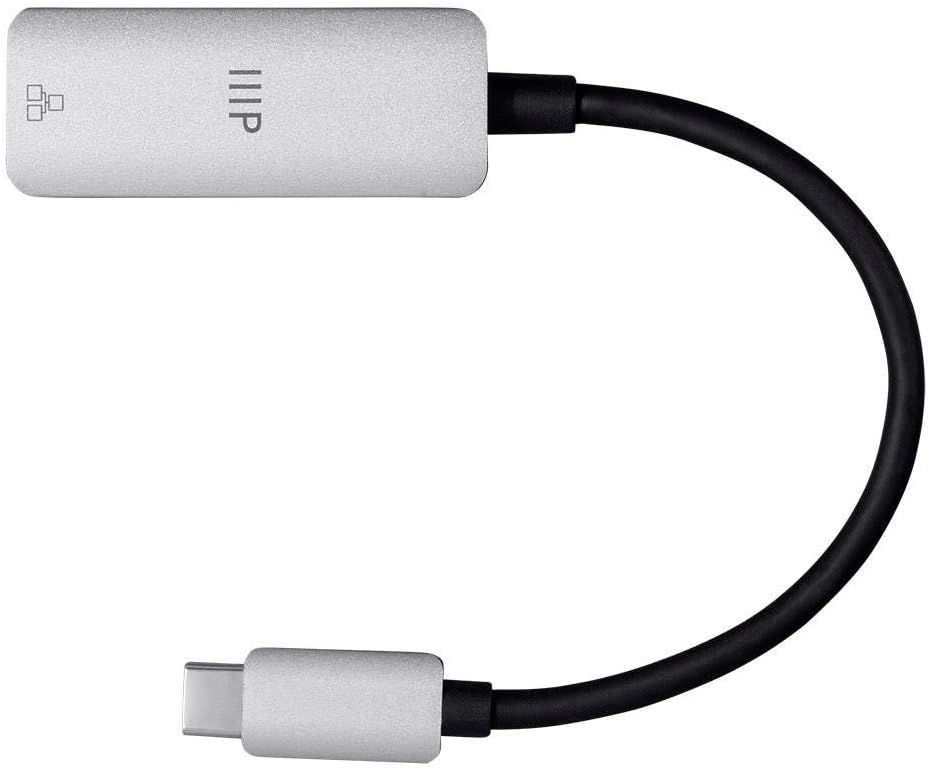 Monoprice 134185 USB-C Gigabit Ethernet Adapter 1000Mbps