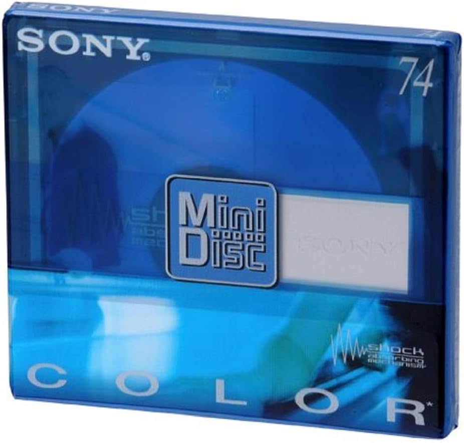 Sony MDW74CRL Blank MiniDisc 74 Minutes (Sapphire Blue)