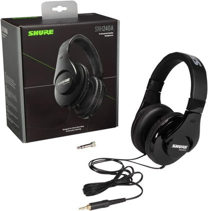 Shure SRH240A-BK Professional Quality Headphones Studio & Home