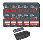 SanDisk 32GB Ultra SDHC 10-Pack Memory Card Bundle