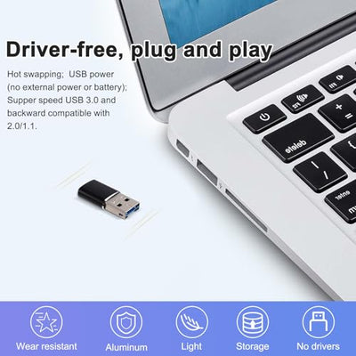 casendy Aluminum Mini USB 3.0 microSD Card Reader Adapter