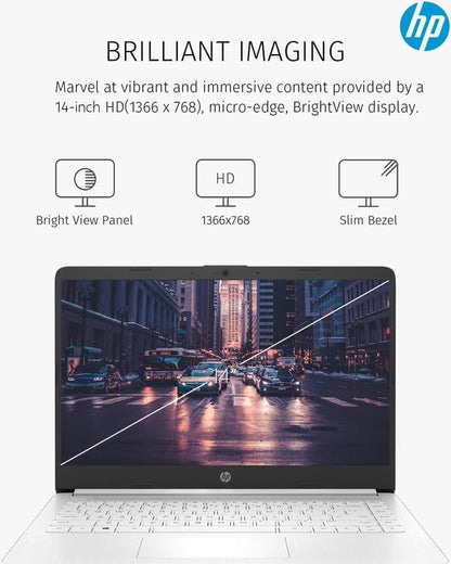 HP Newest 14 Inch Laptop Intel Celeron Bundle