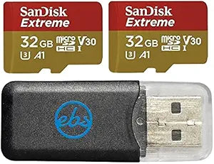 SanDisk 32GB_TF_Extreme_x2_R4 Extreme GoPro MicroSD Card Bundle