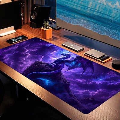 zbezbe Dragon Celestial Extended Desk Mat and Mouse Pad
