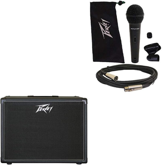 Peavey Classic 212 C Guitar Speaker Cabinet + Mic