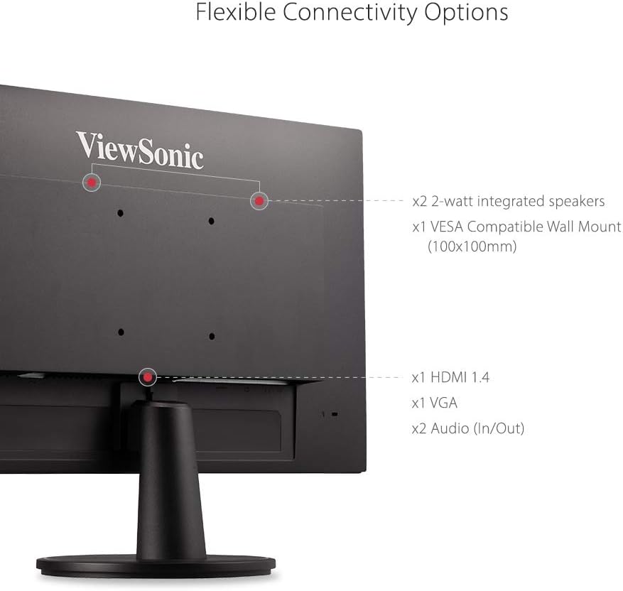 ViewSonic VA2447-MH 24" 1080p 100Hz Monitor FreeSync