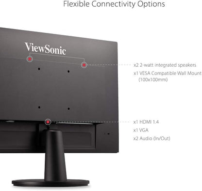 ViewSonic VA2447-MH 24" 1080p 100Hz Monitor FreeSync