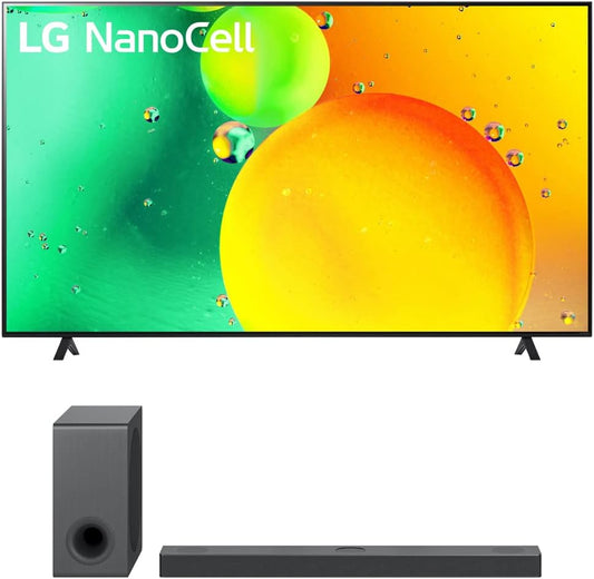 LG E80LG50NANO75UQA 50" 4K NanoCell TV & Soundbar Bundle