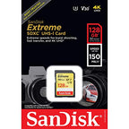 SanDisk Extreme UHS-I U3 SD 128GB Memory Card