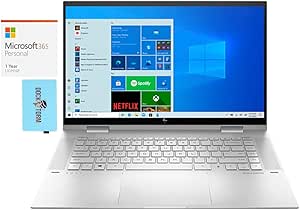HP 268U5AV Envy x360 15T-ES 2-in-1 Laptop: i5, 64GB RAM, 2TB SSD