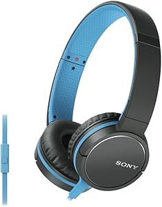 Sony MDR-ZX660AP Blue Over-Ear Headphones — main product image