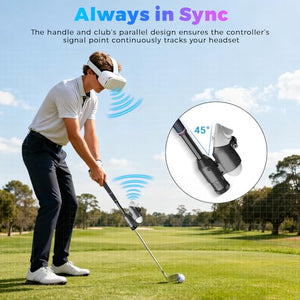 HackFission VR Golf Club Attachment with Adjustable Weight